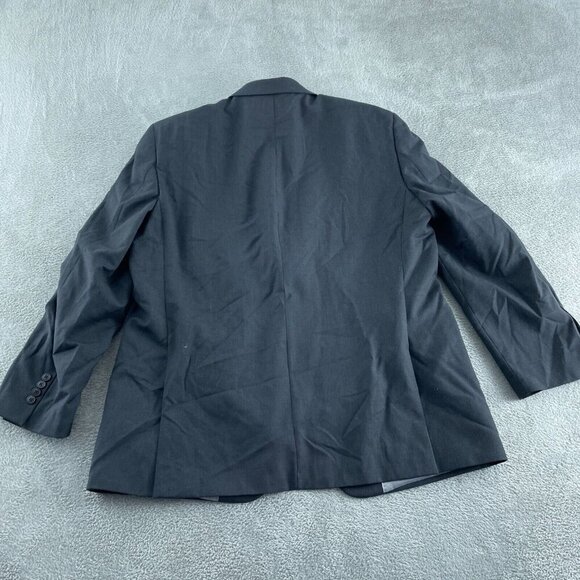 JOS. A. Bank 1905 Custom Made Mens Black Wool Blazer Jacket Size 48L 3722 - Picture 2 of 10